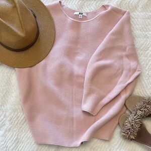 Uniqlo Soft Pink Crew Neck Sweater